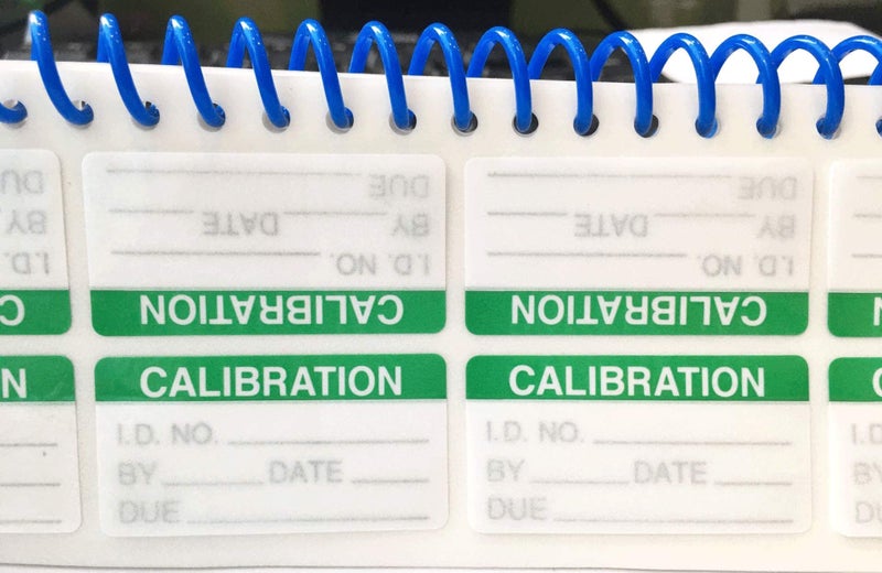 wootile Self Laminating Write-on Calibration Stickers with Spiral Bound Cover for NIST Calibration ISO-900 Equipment Inspection Safety Label Quality Control (1 x 2 Inch) - Image 5